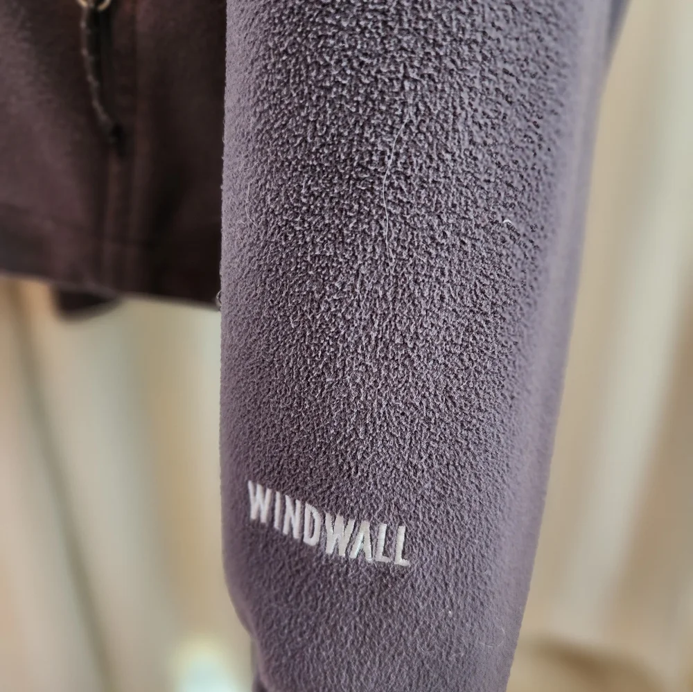 The North Face Mens Windwall Grey Fleece Jacket size M